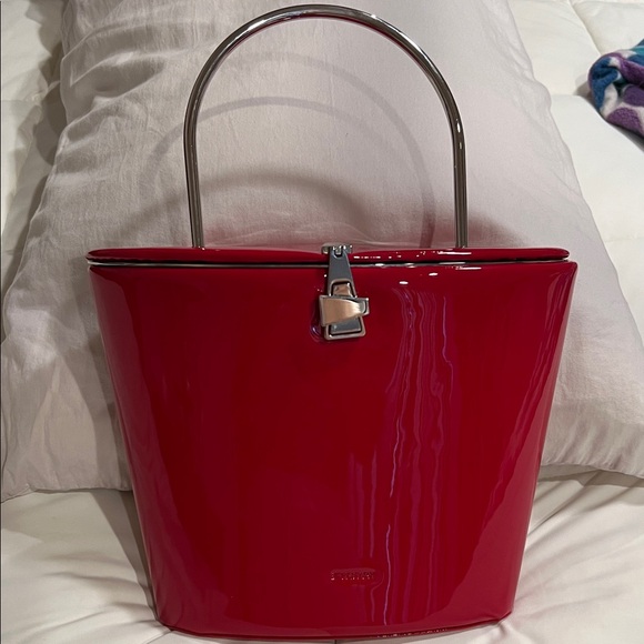 Sportmax Handbags - Sport max by Max Mara Red Patent Leather Bucket Bag